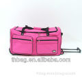 600D Polyester duffle trolley bag with wheels